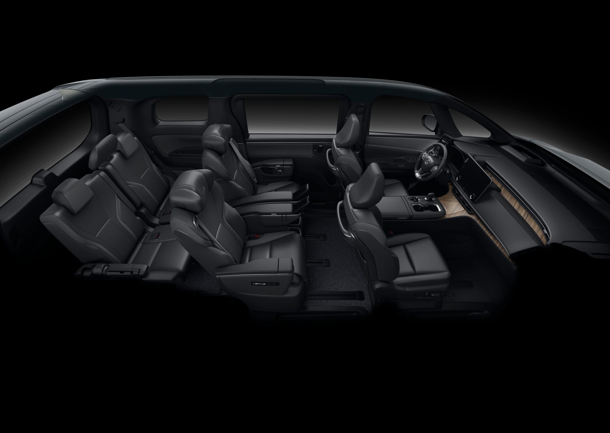 Lexus LM 500h 6 chỗ 7 Nội thất LM 500h 6 chỗ Màu Đen Black - Lexus Trung Tâm Sài Gòn