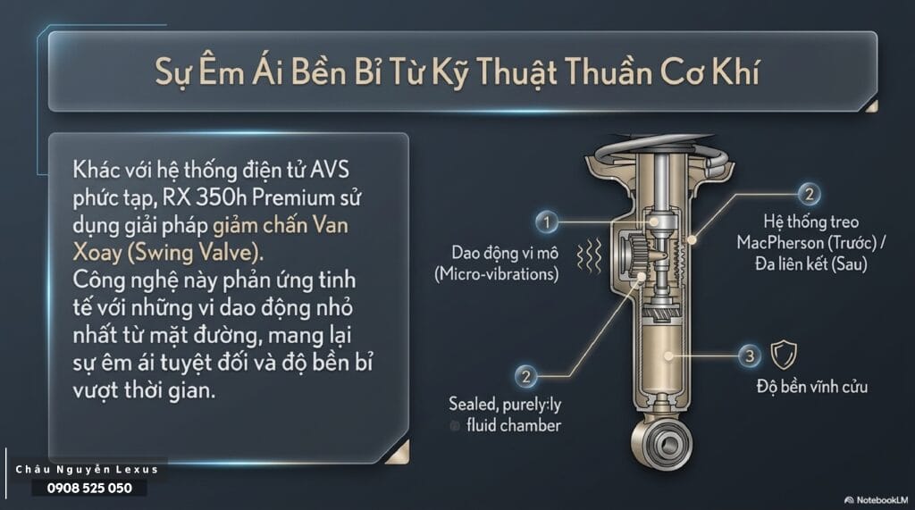 Hệ thống treo Swing Valve độc quyền: Sự êm ái tinh tế