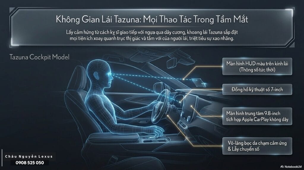 Khoang lái Tazuna: Hội tụ giữa công nghệ và cảm xúc